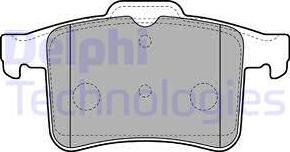 Delphi LP2179 - Тормозные колодки, дисковые, комплект autosila-amz.com