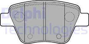 Delphi LP2178 - Тормозные колодки, дисковые, комплект autosila-amz.com