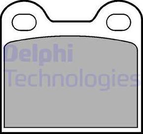 Delphi LP21 - Тормозные колодки, дисковые, комплект autosila-amz.com