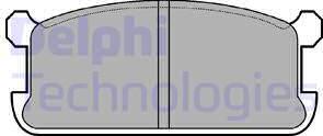 Delphi LP286 - Тормозные колодки, дисковые, комплект autosila-amz.com