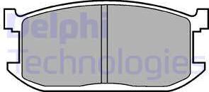 Delphi LP234 - Тормозные колодки, дисковые, комплект autosila-amz.com