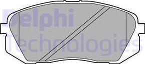 Delphi LP2294 - Тормозные колодки, дисковые, комплект autosila-amz.com