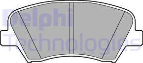 Delphi LP2293 - Тормозные колодки, дисковые, комплект autosila-amz.com