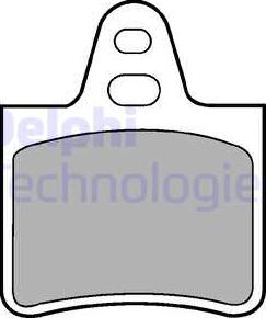 Delphi LP229 - Тормозные колодки, дисковые, комплект autosila-amz.com