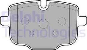 Delphi LP2246 - Тормозные колодки, дисковые, комплект autosila-amz.com