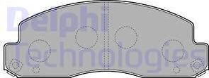 Delphi LP2243 - Тормозные колодки, дисковые, комплект autosila-amz.com