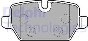 Delphi LP2247 - Тормозные колодки, дисковые, комплект autosila-amz.com