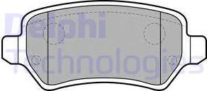 Delphi LP2209 - Тормозные колодки, дисковые, комплект autosila-amz.com
