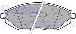 Delphi LP2218-18B1 - Тормозные колодки, дисковые, комплект autosila-amz.com