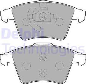 Delphi LP2224 - Тормозные колодки, дисковые, комплект autosila-amz.com