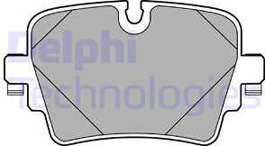 Delphi LP2768 - Тормозные колодки, дисковые, комплект autosila-amz.com