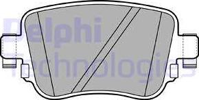 Delphi LP2709 - Тормозные колодки, дисковые, комплект autosila-amz.com
