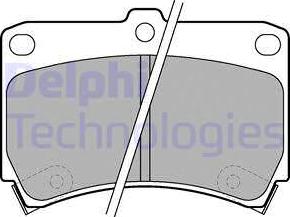 Delphi LP743 - Тормозные колодки, дисковые, комплект autosila-amz.com