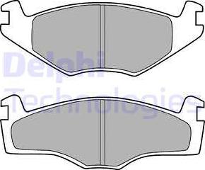 Delphi LP755 - Тормозные колодки, дисковые, комплект autosila-amz.com