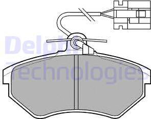 Delphi LP769 - Тормозные колодки, дисковые, комплект autosila-amz.com