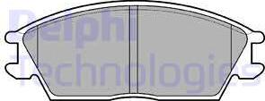 Delphi LP704 - Тормозные колодки, дисковые, комплект autosila-amz.com