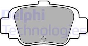 Delphi LP780 - Тормозные колодки, дисковые, комплект autosila-amz.com