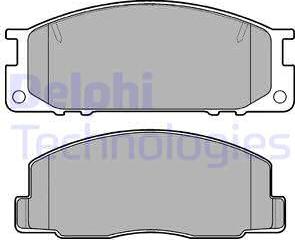 Delphi LP739 - Тормозные колодки, дисковые, комплект autosila-amz.com