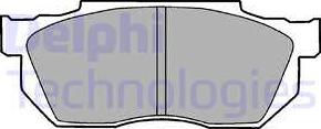 Delphi LP720 - Тормозные колодки, дисковые, комплект autosila-amz.com