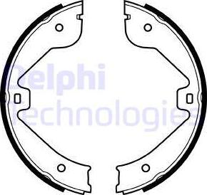 Delphi LS1998 - Комплект тормозов, ручник, парковка autosila-amz.com