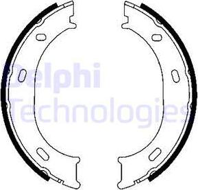 Delphi LS1905 - Комплект тормозов, ручник, парковка autosila-amz.com