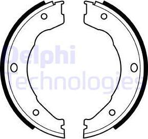 Delphi LS1982 - Комплект тормозов, ручник, парковка autosila-amz.com