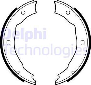 Delphi LS1881 - Комплект тормозов, ручник, парковка autosila-amz.com