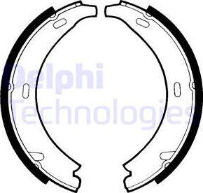 Delphi LS1371 - Комплект тормозов, ручник, парковка autosila-amz.com