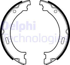 Delphi LS2041 - Комплект тормозов, ручник, парковка autosila-amz.com