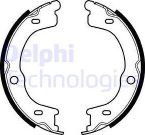 Delphi LS2048 - Комплект тормозов, ручник, парковка autosila-amz.com