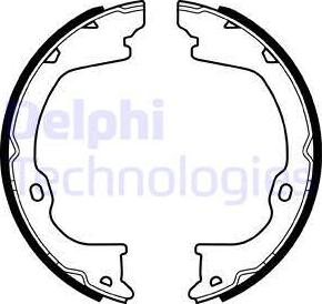 Delphi LS2055 - Комплект тормозов, ручник, парковка autosila-amz.com