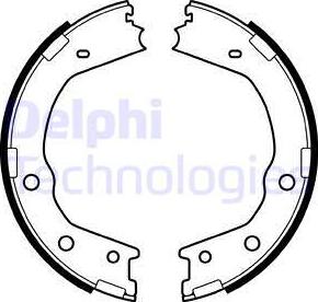 Delphi LS2067 - Комплект тормозов, ручник, парковка autosila-amz.com