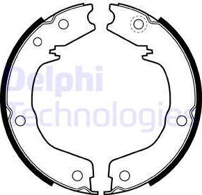 Delphi LS2007 - Комплект тормозов, ручник, парковка autosila-amz.com