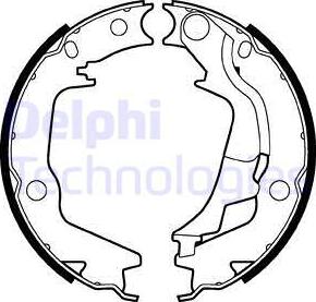 Delphi LS2011 - Комплект тормозов, ручник, парковка autosila-amz.com