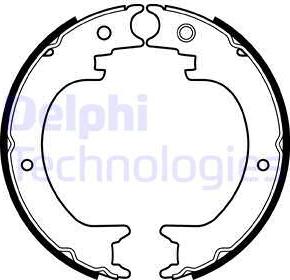 Delphi LS2082 - Комплект тормозов, ручник, парковка autosila-amz.com