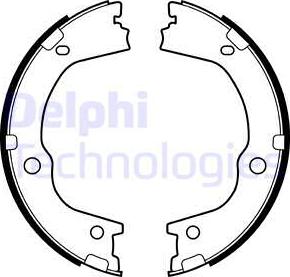 Delphi LS2159 - Комплект тормозов, ручник, парковка autosila-amz.com