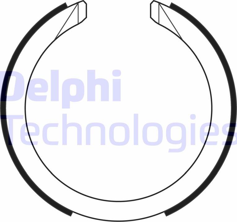 Delphi LS2169 - Комплект тормозов, ручник, парковка autosila-amz.com