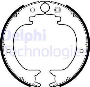 Delphi LS2121 - Комплект тормозов, ручник, парковка autosila-amz.com