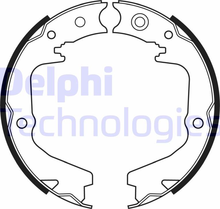 Delphi LS2170 - Комплект тормозов, ручник, парковка autosila-amz.com