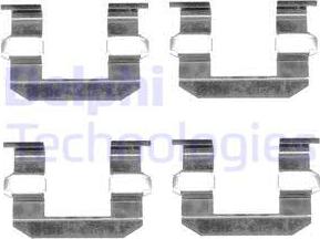 Delphi LX0400 - Комплектующие для колодок дискового тормоза autosila-amz.com