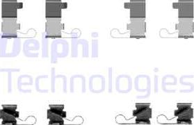 Delphi LX0434 - Комплектующие для колодок дискового тормоза autosila-amz.com
