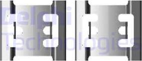 Delphi LX0428 - Комплектующие для колодок дискового тормоза autosila-amz.com
