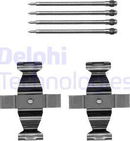 Delphi LX0546 - Комплектующие для колодок дискового тормоза autosila-amz.com