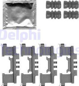 Delphi LX0547 - Комплектующие для колодок дискового тормоза autosila-amz.com