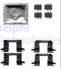 Delphi LX0556 - Комплектующие для колодок дискового тормоза autosila-amz.com