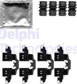 Delphi LX0550 - Комплектующие для колодок дискового тормоза autosila-amz.com