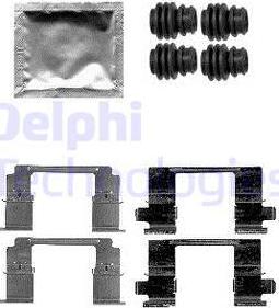 Delphi LX0585 - Комплектующие для колодок дискового тормоза autosila-amz.com