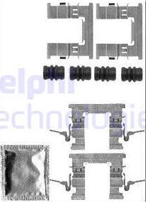 Delphi LX0579 - Комплектующие для колодок дискового тормоза autosila-amz.com