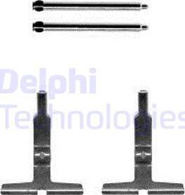 Delphi LX0570 - Комплектующие для колодок дискового тормоза autosila-amz.com