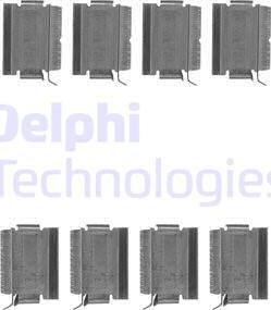 Delphi LX0649 - Комплектующие для колодок дискового тормоза autosila-amz.com